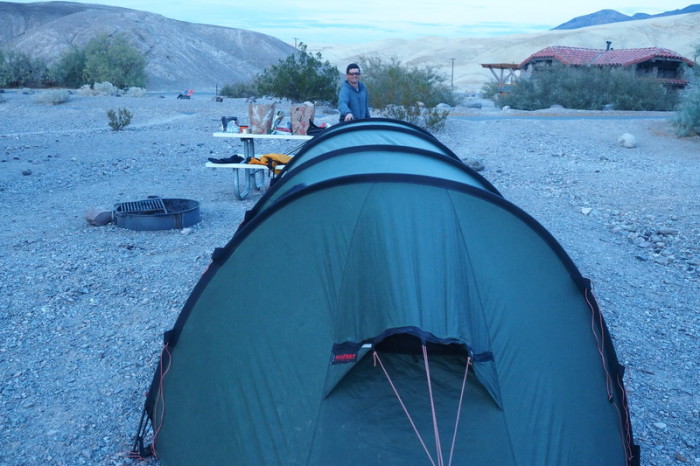 USA Road Trip - Our campsite, Death Valley National Park, California