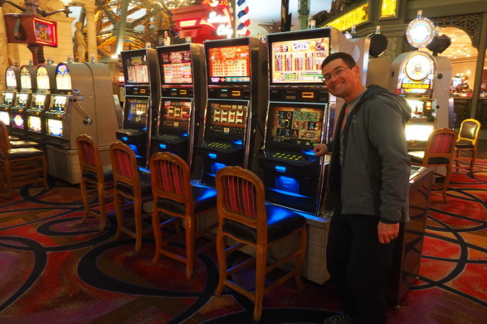 USA Road Trip - David at the Paris Casino, Las Vegas