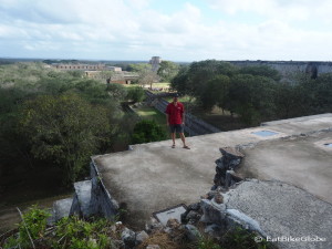 Views from La Gran Pirámide (The Great Pyramid),  Uxmal, Yucatan, Mexico